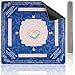 Lavendex Mahjong Mat 324x324 Inch NonSlip Noise Reduction Gaming Mat Foldable Durable Surface for Poker Board Games Cards Tiles Dominoes 2mm Blue - Image 2