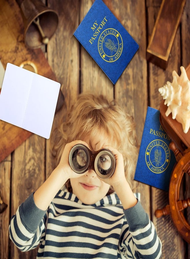 Woanger 50 Pcs Blank Passport for Kids Book Passport Notebook Blue Bulk 4 x 5.5 Inch Play Fake Pass Port for Travel Operation World Travel Activity (Classic) - Image 5