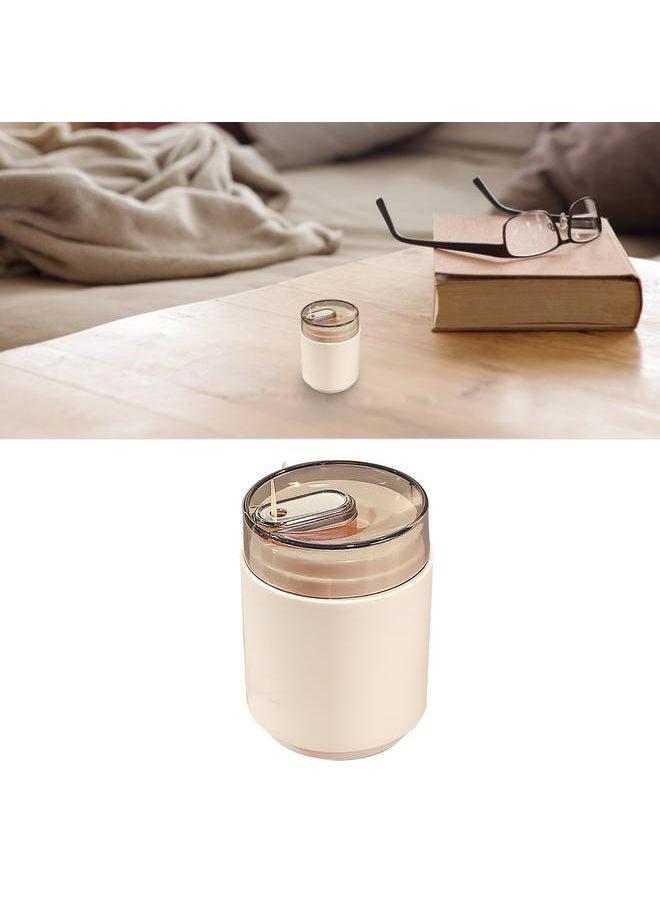 Thoraya Press Toothpick Box Automatic Eject Dispenser Plastic Storage Container for Home Restaurant Silver  - Image 5