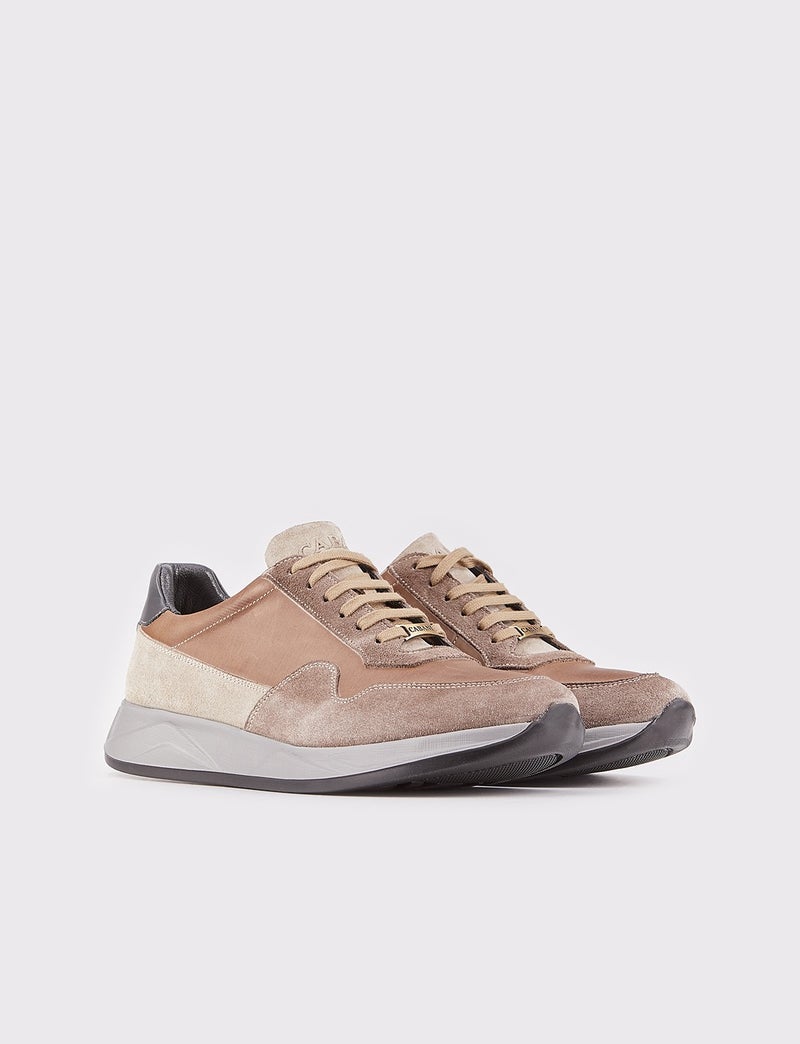Cabani Special Design Amalfi Real Leather Light Sole Men's Sneaker Shoes 507M1520 Oliv  - Image 2