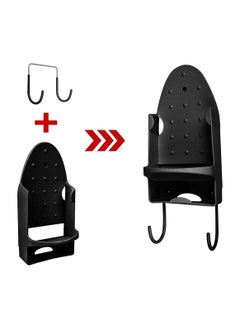 Generic Wall Mounted Ironing Board Holder with Heat Resistant Tray, Space-Saving Storage Organizer for Bathroom and Household Use, Easy to Install Black Design  - Image 3