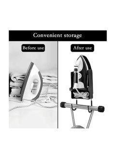 Generic Wall Mounted Ironing Board Holder with Heat Resistant Tray, Space-Saving Storage Organizer for Bathroom and Household Use, Easy to Install Black Design  - Image 5