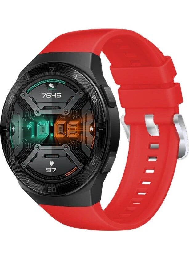 Techmaster سوار سيليكون بتصميم دبابيس متوافق بالكامل ساعة هواوي GT2E 
