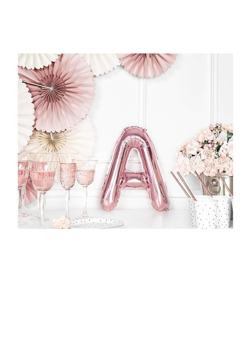 Party with Emma Rose Gold Letter A to Z Balloons 32 inch Large Alphabet Balloons Rose Gold Helium Foil Letter Balloon Banner for Birthday Party Anniversary Wedding Decoration (Rose Gold-G)  - Image 2