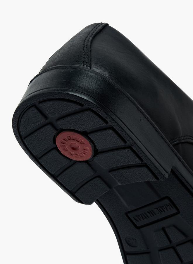 IMAC Men Leather Lace-Up Derby Shoes - Image 5