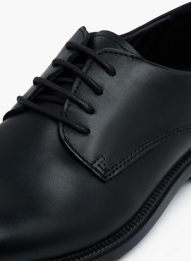 IMAC Men Leather Lace-Up Derby Shoes - Image 4