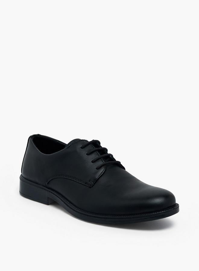 IMAC Men Leather Lace-Up Derby Shoes - Image 1