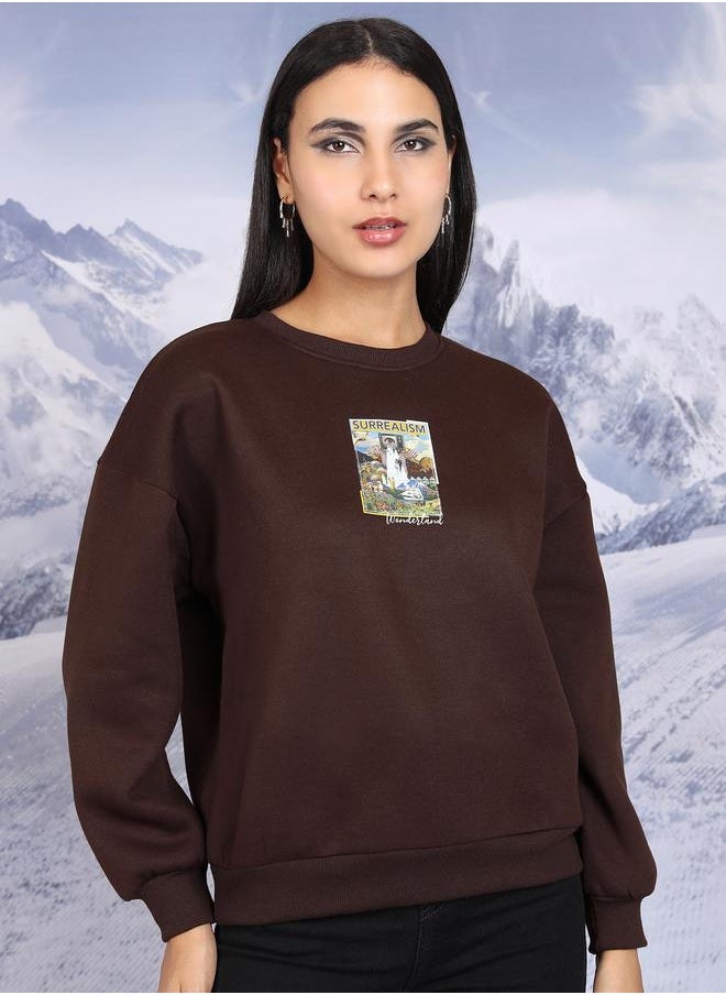 Tokyo Talkies Tokyo Talkies Graphic Print Oversized Sweatshirt  - Image 1