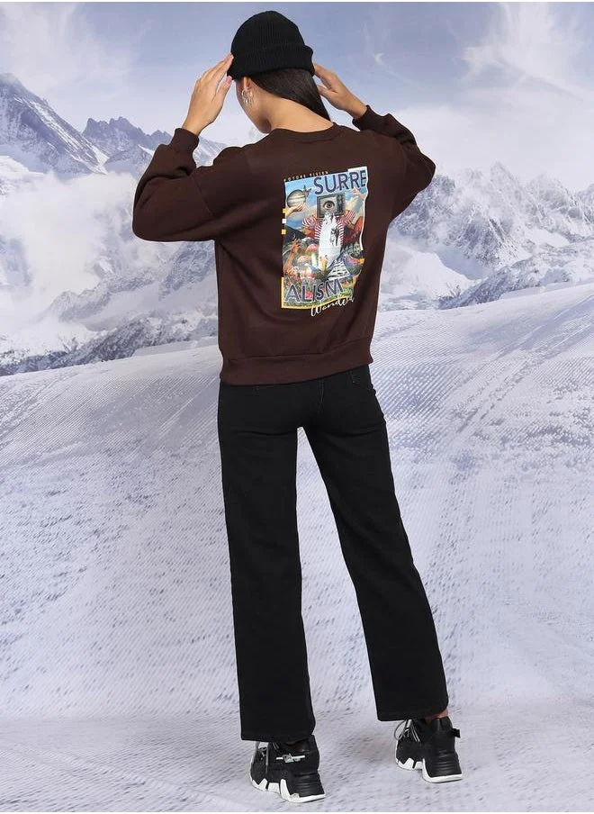 Tokyo Talkies Tokyo Talkies Graphic Print Oversized Sweatshirt