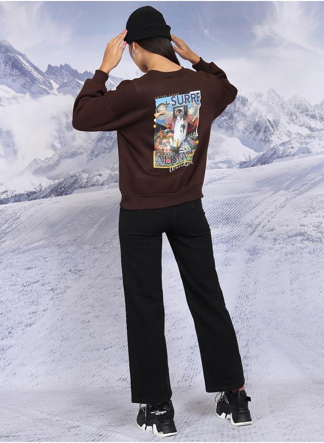 Tokyo Talkies Tokyo Talkies Graphic Print Oversized Sweatshirt  - Image 3