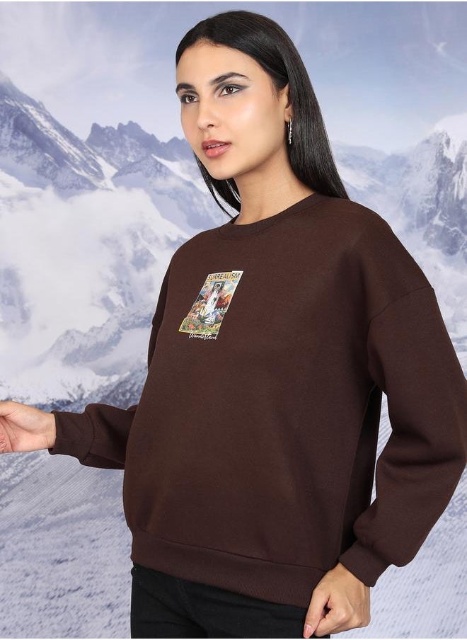 Tokyo Talkies Tokyo Talkies Graphic Print Oversized Sweatshirt  - Image 4