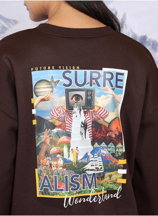 Tokyo Talkies Tokyo Talkies Graphic Print Oversized Sweatshirt  - Image 5
