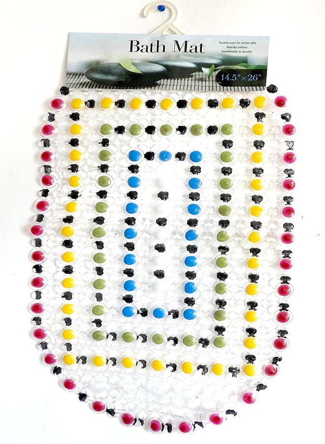 Home Collection Non-Slip Bath Mats Shower Mats for Bathroom Bathtub Kitchen Balcony 26" x 14.5"