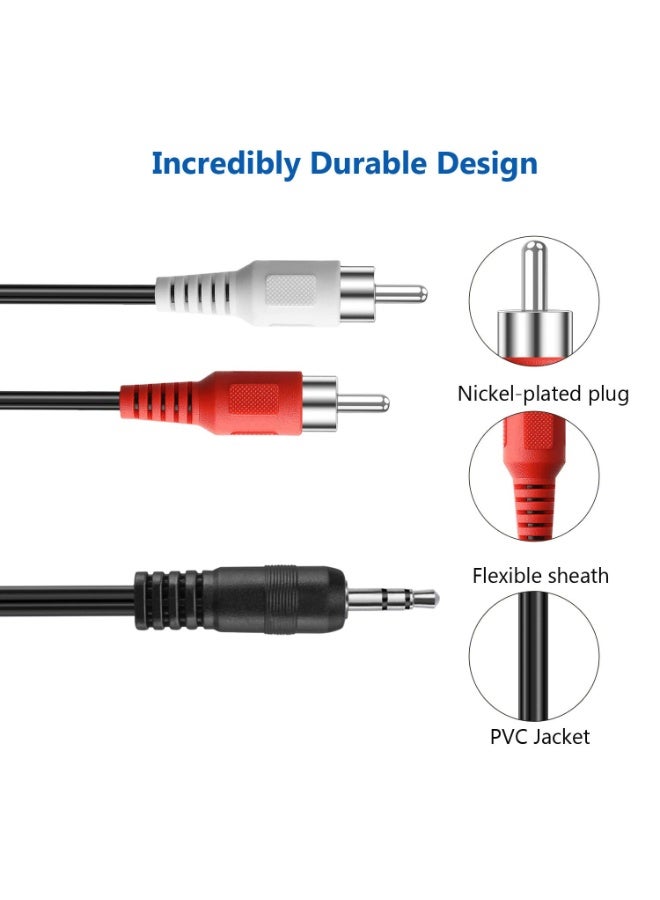 RiteAV 1.8m 3.5mm Male to Stereo RCA Male Cable - Image 5