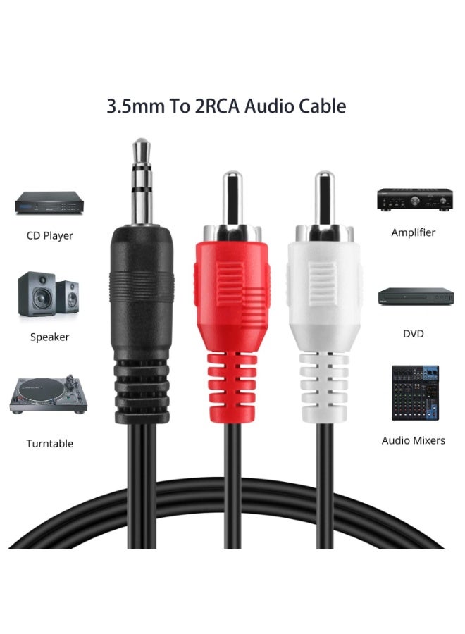 RiteAV 1.8m 3.5mm Male to Stereo RCA Male Cable - Image 1