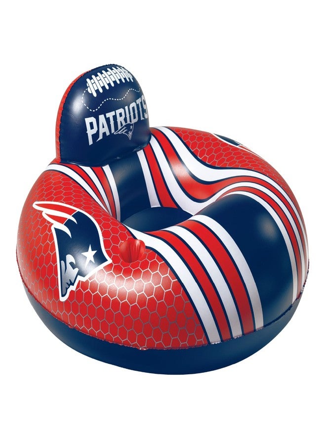 BigMouth Inc BigMouth New England Patriots 42” Inflatable Pool Floats Officially Licensed NFL Fan Gear Merchandise Back Support Inner Tube for Adults and Teens - Image 1