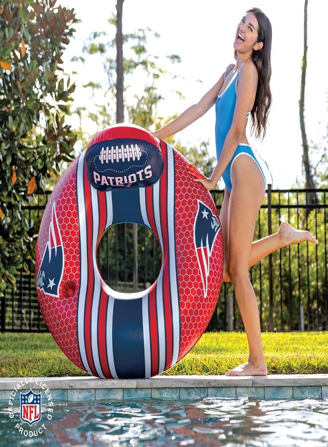 BigMouth Inc BigMouth New England Patriots 42” Inflatable Pool Floats Officially Licensed NFL Fan Gear Merchandise Back Support Inner Tube for Adults and Teens - Image 5