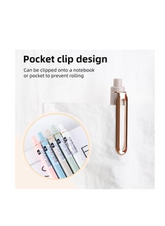 SYOSI Gel Pens, 5 Pcs 0.5mm Retractable Quick Dry Black Ink Fine Point Rolling Ball Gel Pen, High-End Series Pens for Journaling Note Taking, Smooth Writing, Home School Office Supplies  - Image 5