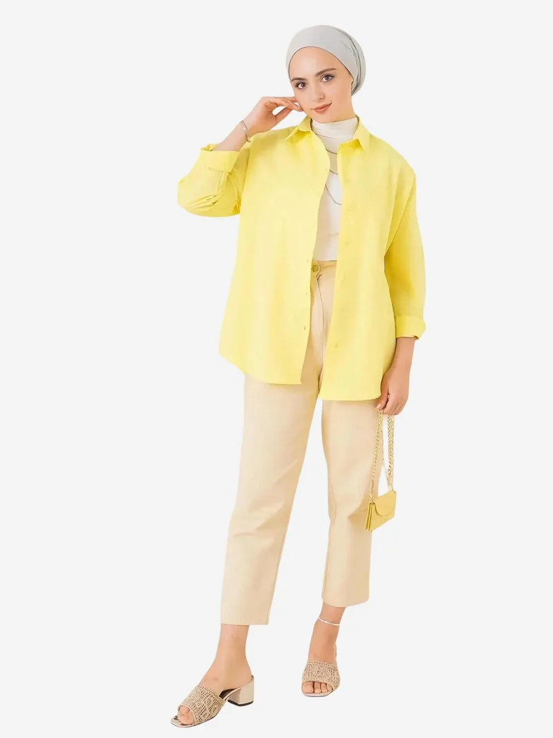 BIG DART BDART Relaxed Fit Poplin Shirt with Button Closure
