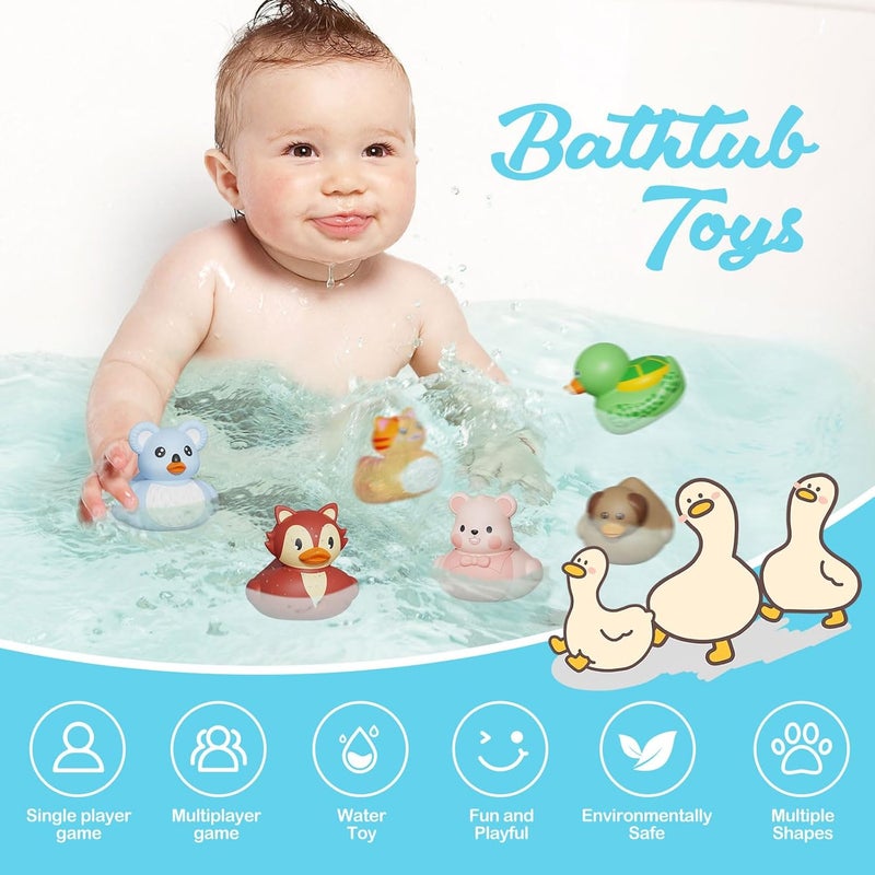 Grarain 25PCS Rubber Ducks,Toddler Bath Toys,No Hole Bathtub Toys,Baby Pool Toys for 18 Months and Older - Image 3