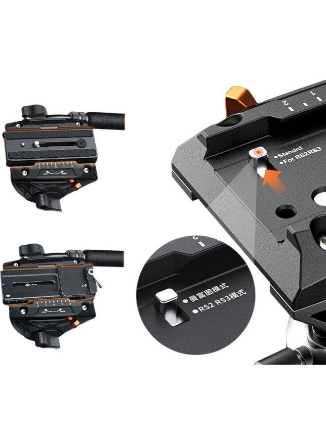 COMAN Camera Monopod, Professional Photography And Videography Tripod, Outdoor Portable Phone Stand, Selfie Monopod, Hydraulic Pan-Tilt, Dslr Camera Stand Dk327Aq6 - Image 2