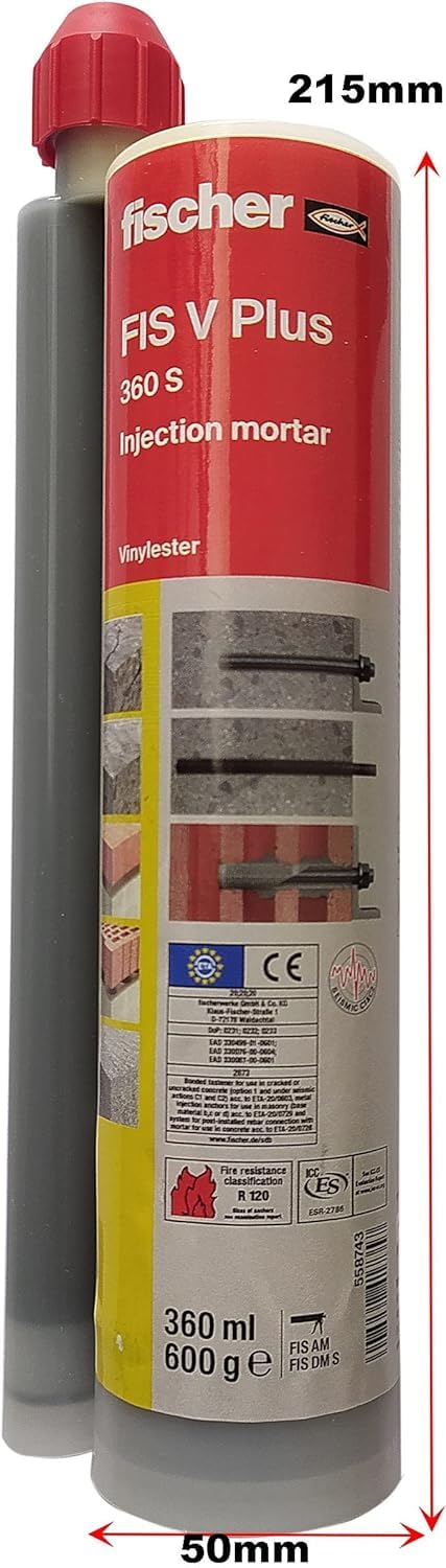 Hetkrishi Steel Body Chemical Dispenser ReBaring Caulking Gun for Chemical Injection Mortars With Fischer Chemical - Image 3