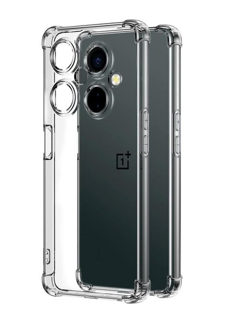 Case for Oneplus Nord CE 3 5G Clear Transparent Case Soft Flexible TPU Back Cover Shockproof Case with Reinforced Bumper Corner for 1 + Nord CE 3