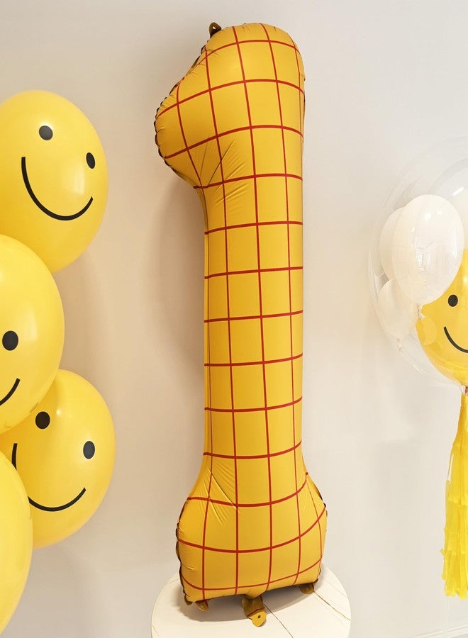 CHANGZHONG 40 In Matte Yellow Number Balloons Helium Foil Mylar Balloon Birthday Party banquet Decoration Digital 6 - Image 4