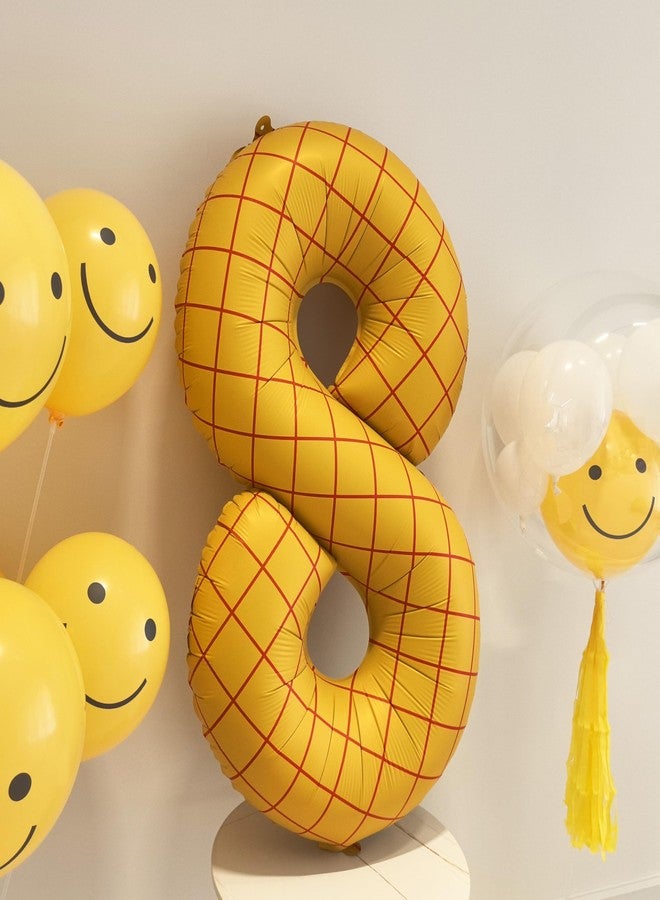 CHANGZHONG 40 In Matte Yellow Number Balloons Helium Foil Mylar Balloon Birthday Party banquet Decoration Digital 6 - Image 5