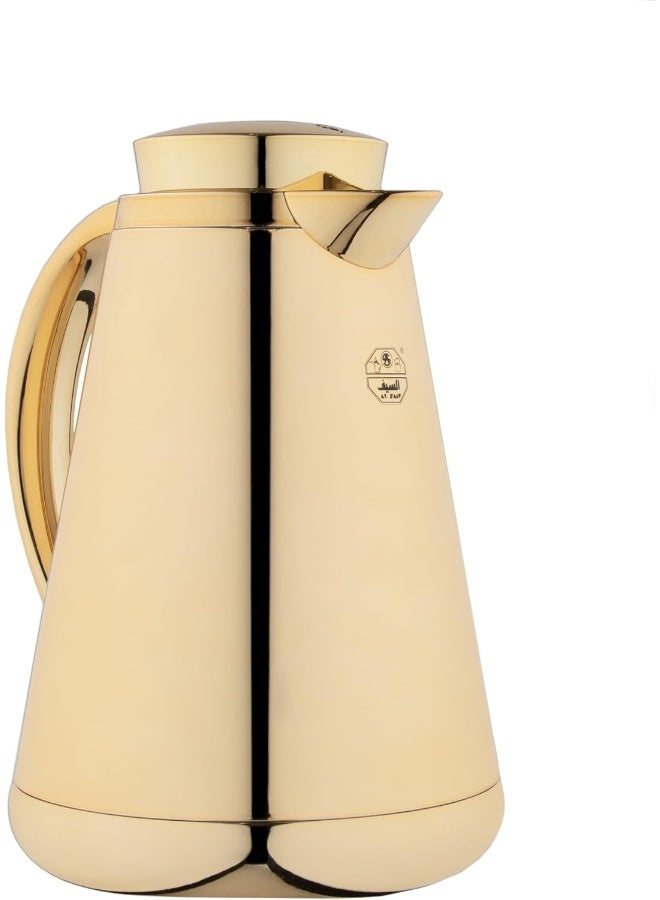 Alsaif قربة هلا للقهوة والشاي 1.0 لتر ذهبية - Image 2