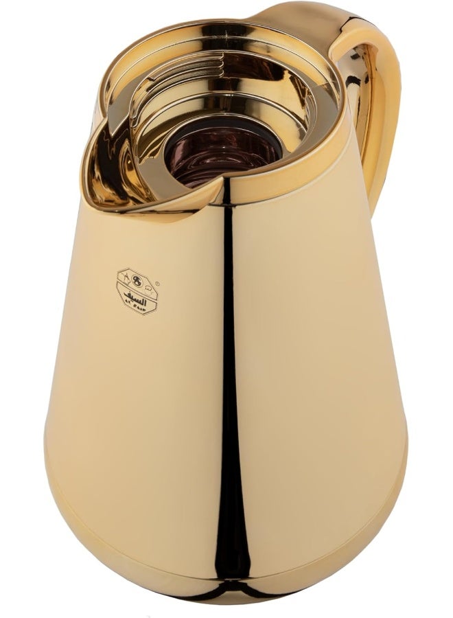 Alsaif قربة هلا للقهوة والشاي 1.0 لتر ذهبية - Image 5