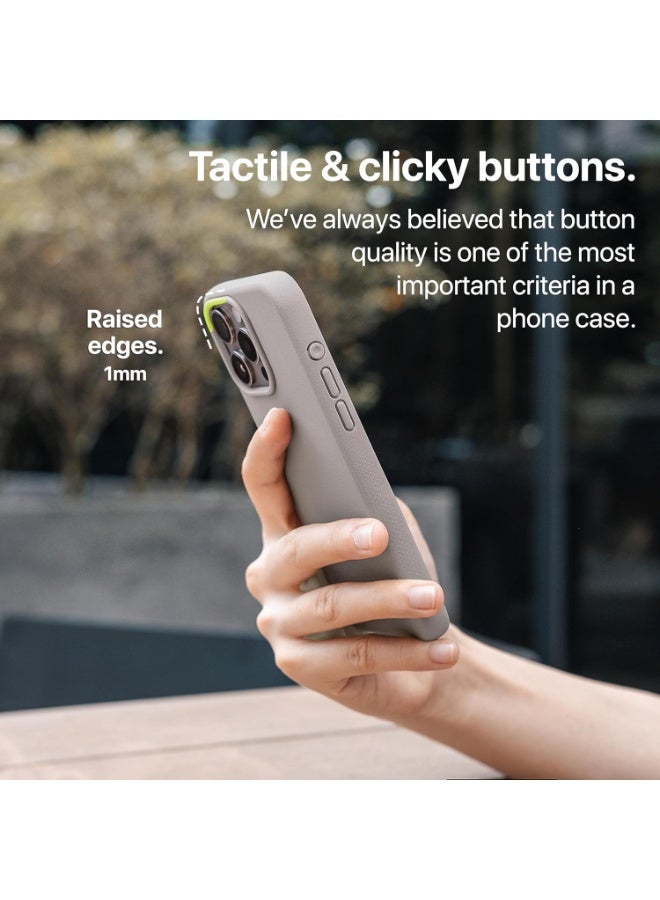 جراب iPhone 16 Pro Max، زر تحكم في الكاميرا الواقي من مادة TPU، متوافق مع MagSafe، بسيط، نحيف، قبضة، تصميم حجري - Image 4