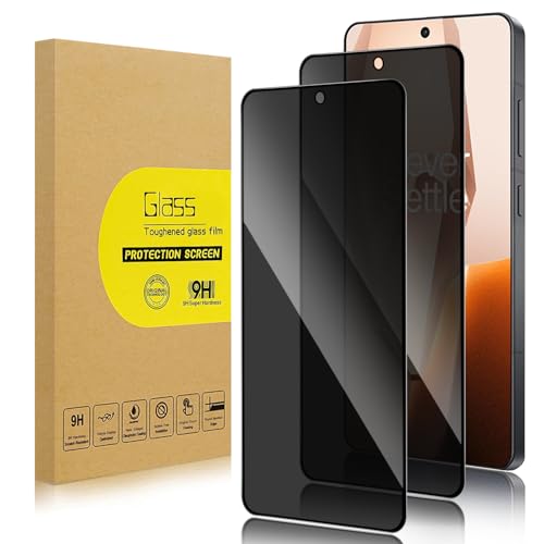 Lokyoo 2 Pack Privacy Screen Protector for OnePlus 13R[Anti-Spy Tempered Glass], Ultra HD, Anti-Scratch, Bubble-Free, Easy Install 9H Protective Glass for OnePlus 13R - Image 1