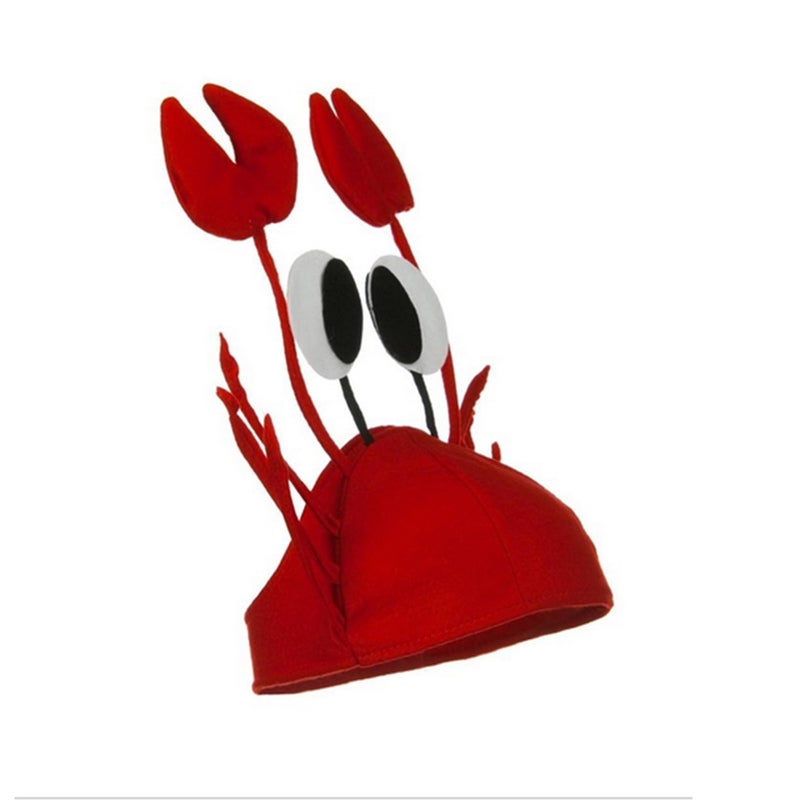 Bigbuyu Men's Women's Novelty Hat 3D Lobster Crawfish Crab Seafood Hat with Claws (Crab) - Image 2