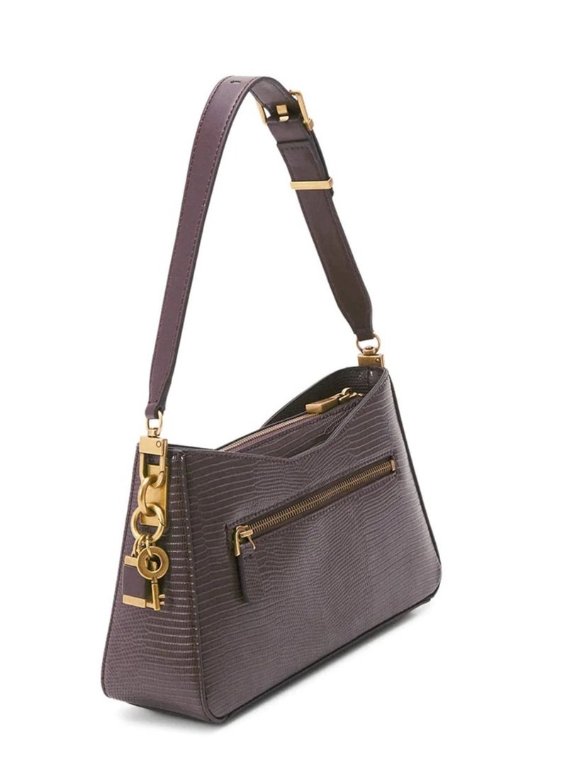 جس حقيبة كتف GUESS GINEVRA باللون البيج - Image 2