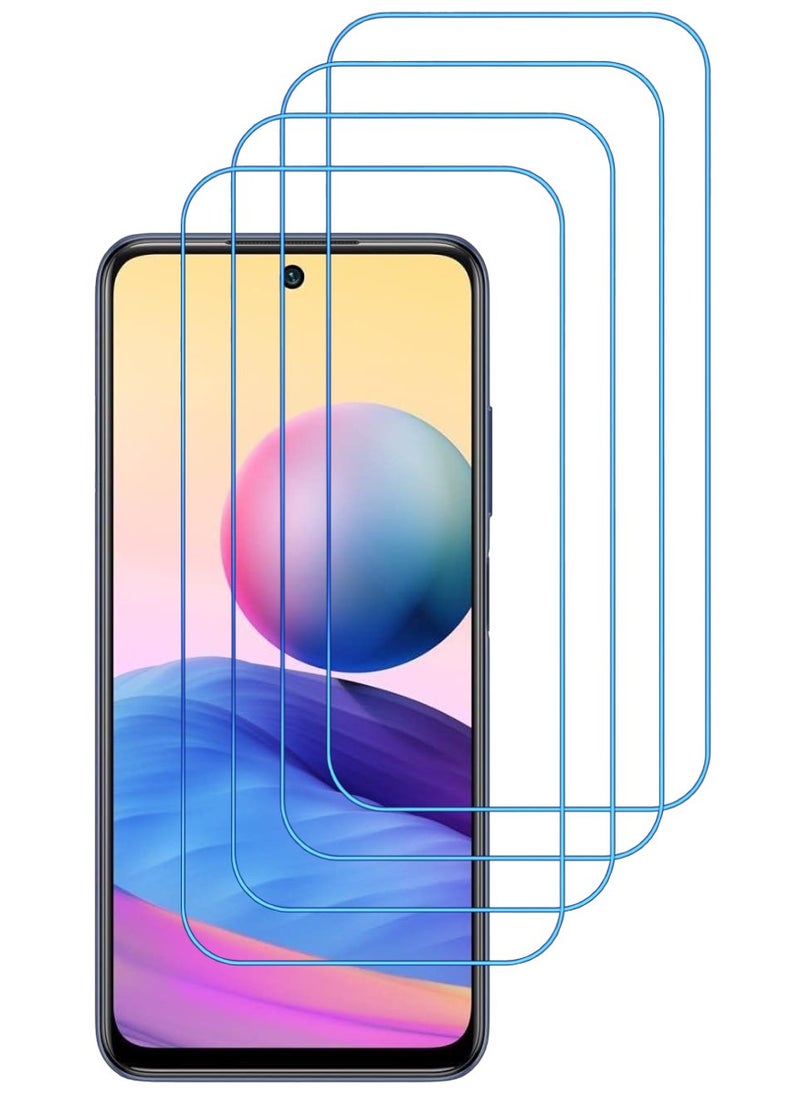 ACLIX 4 Pieces Antistatic ESD Dustproof Premium Quality High Definition Clear Tempered Glass Screen Protector Designed For Xiaomi Redmi Note 10 5G - Image 1