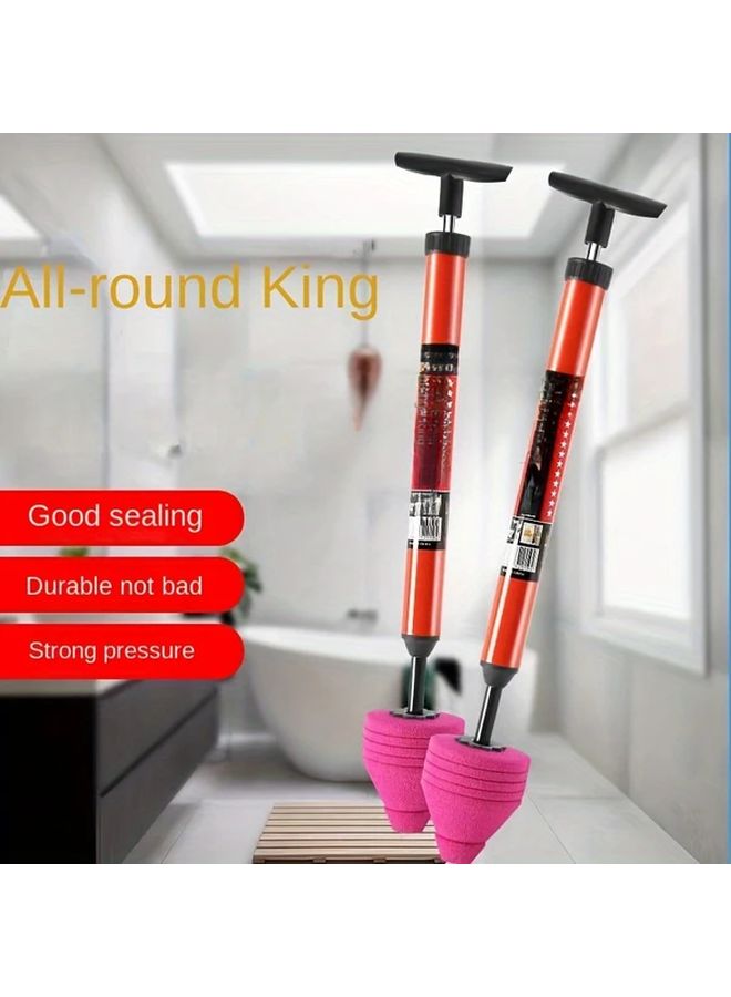 One Shot High Pressure Air Drain Blaster Durable Rubber Toilet Sink Clog Remover - Image 2
