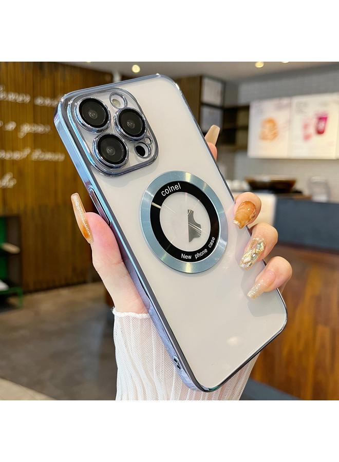 اس-توب جراب لهاتف iPhone 12 Pro Max شفاف مطلي بالكهرباء مصنوع من مادة البولي كربونات MagSafe - Image 1