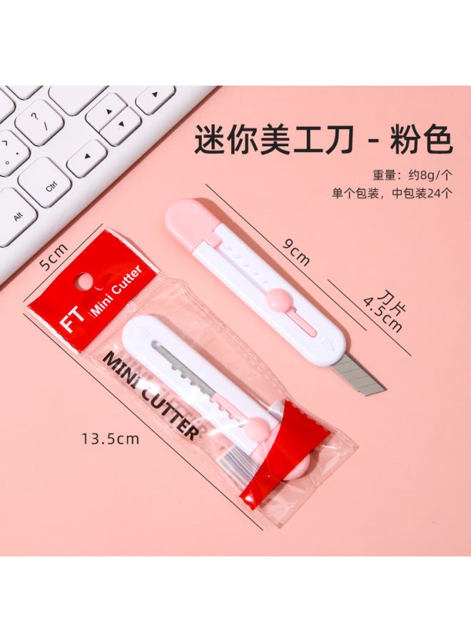 HELPS سكين فني محمول صغير قاطع ورق كرتوني لطيف مفتاح صندوق سريع للطلاب ومكتب القرطاسية - Image 1