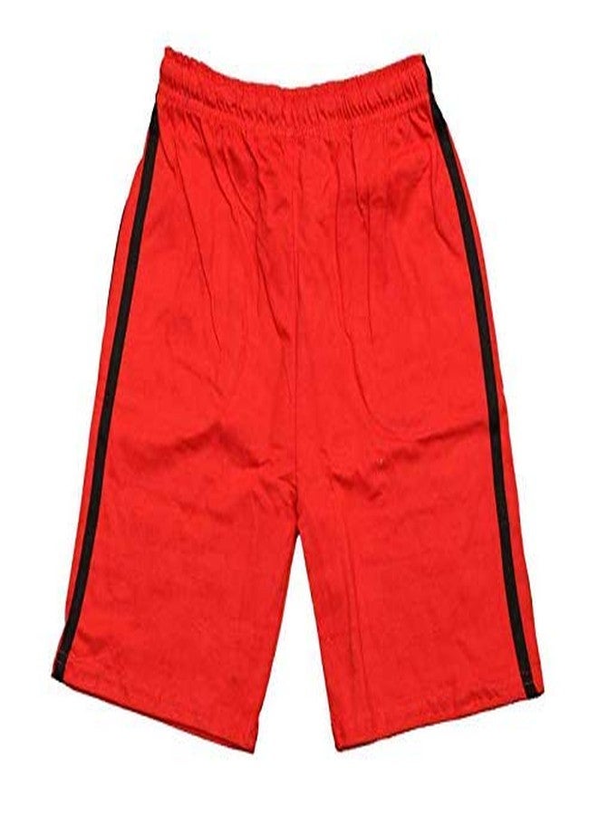 Malvina Baby Boys & Baby Girls Hosiery Soft Cotton Shorts with Pocket Plain Short (Red,1-2years) - Image 2