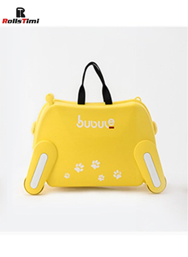 RollsTimi  Kid's Doggie Suitcase, Can Be Ridden, Can Sit, Yellow  - Image 2