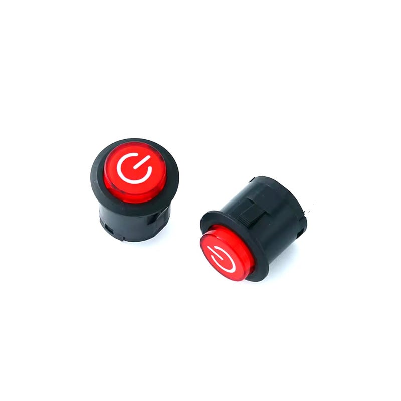 CentIoT - Illuminated LED SPST ON/OFF Circular Push Button self-locking Switch - 22MM 3Pin latching (Red) - Image 5