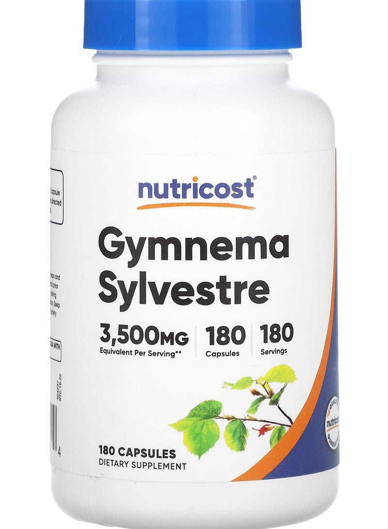 Nutricost Gymnema Sylvestre, 3,500 mg, 180 Capsules