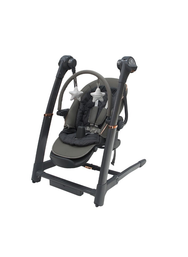 Chelino Royal 3 in 1 Swing and High Chair - Grey - Image 1