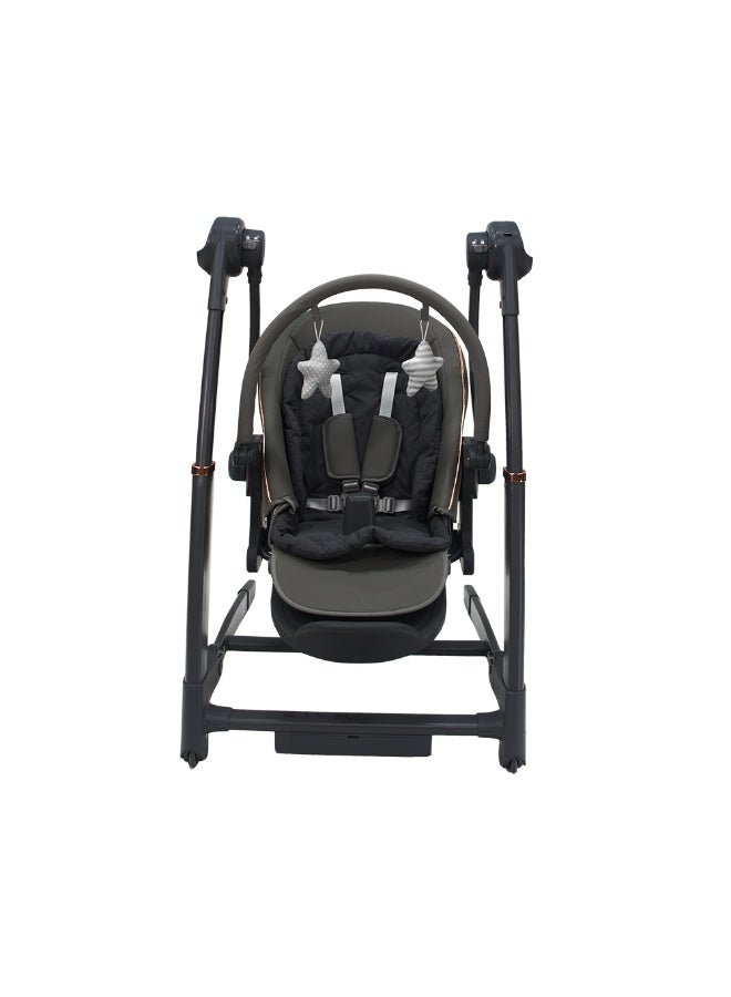 Chelino Royal 3 in 1 Swing and High Chair - Grey - Image 2