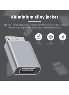 Y&D USB C to Micro B Adapter, Type Cable 2Pack 3.1 Gen2 Adapter for Hard Drive Cable, 3.0 External Portable SSD HDD  - Image 3