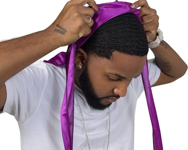 ForceWave Silky Durag for Men Wave Cap Satin Dorag for Men Women 360 Wave - Image 2