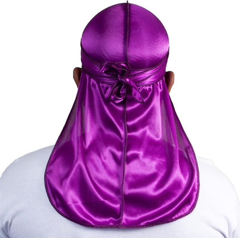 ForceWave Silky Durag for Men Wave Cap Satin Dorag for Men Women 360 Wave - Image 4
