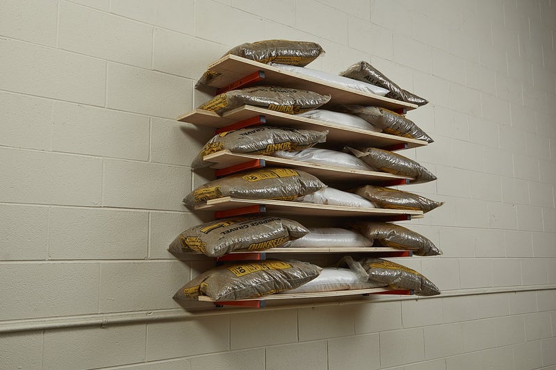 Bora Wood Organizer and Lumber Storage Metal Rack with 6-Level Wall Mount â€“ Indoor and Outdoor Use, In Orange | PBR-001 - Image 2