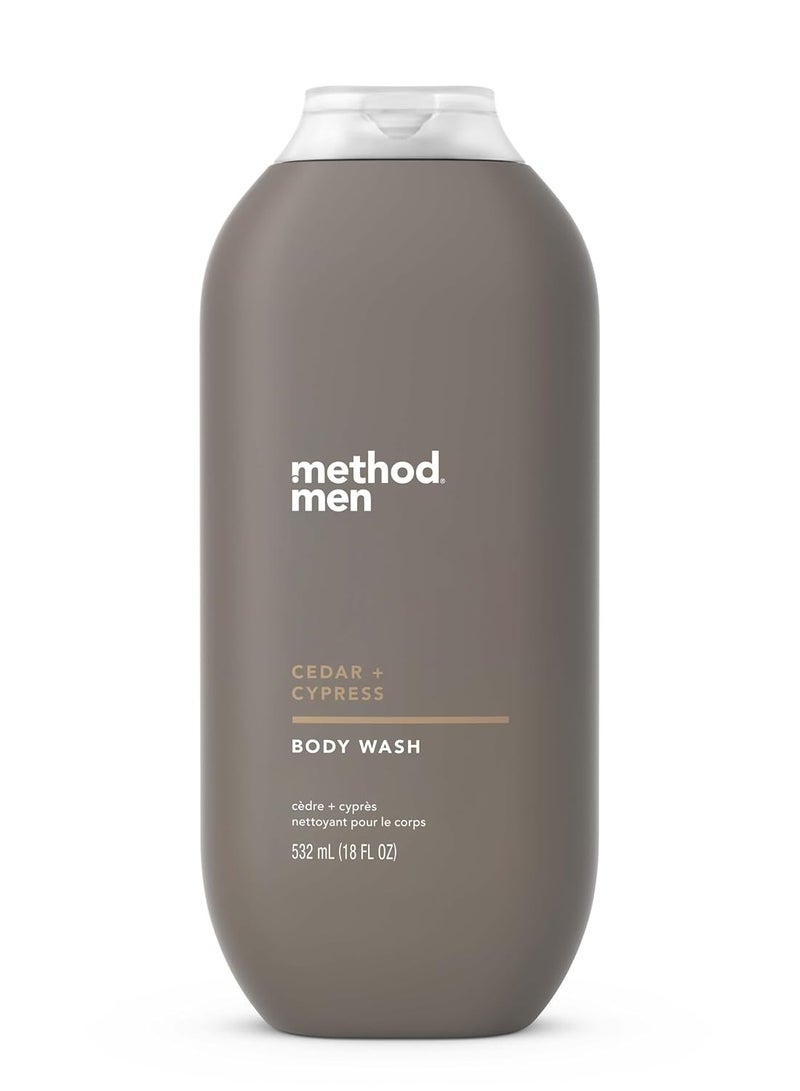 Method Method - Body Wash for men, Cedar + Cypress, Paraben and Phthalate Free, 18 FL Oz (Pack of 3) - Image 2